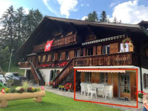 1 room apt, kitchen, patio, in beautiful chalet